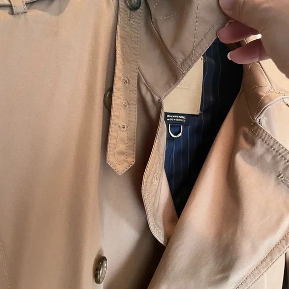 Massimo Dutti Classic Tan Trench Coat,S - Picture 7 of 12